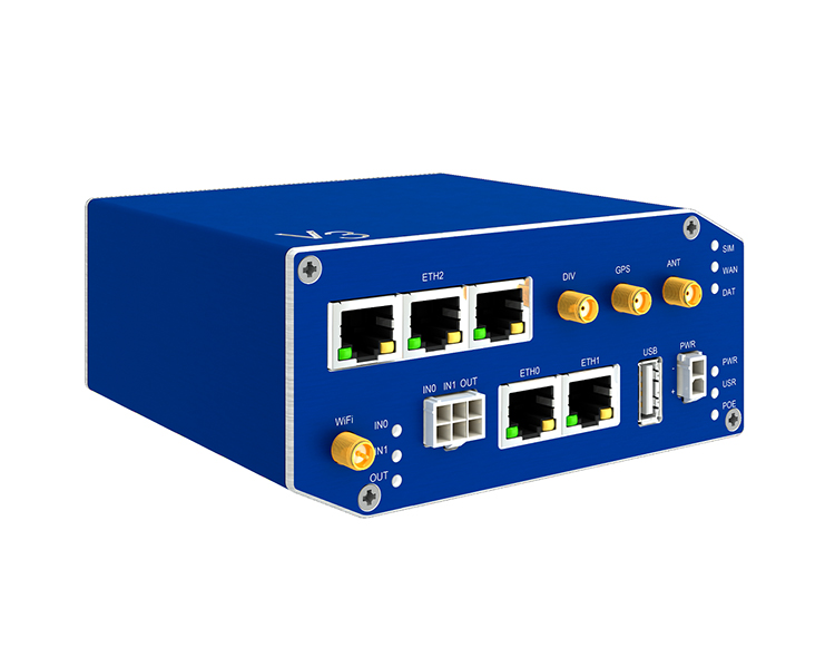 Conel LTE module PLS8, 2x ETH, 1x USB, 2xBI, 1xBO, 1x SD holder, 2xSIM, WiFi, plastic, set