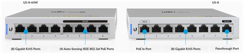 8-Port Managed Gigabit Switches