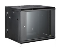 Allrack 9U 550mm Deep Two Part/Hinged Wall Mount Cabinet (CAB9WB2P550BLK)