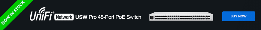 Ubiquiti UniFi 
48 Port PoE Pro Switch (USW-Pro-48-
POE) 