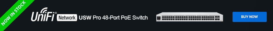 Ubiquiti UniFi
48 Port PoE Pro Switch (USW-Pro-48-
POE)