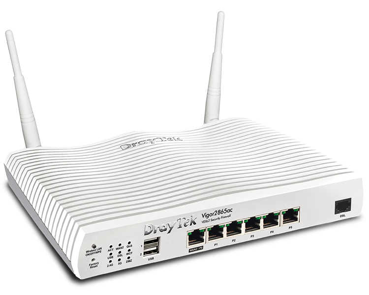 Draytek Vigor 2865ac AC1300 Wireless VDSL Router (V2865AC-K)