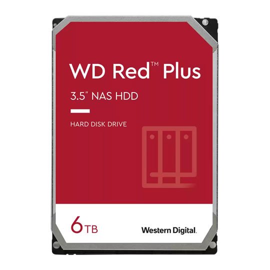 Western Digital WD Red Plus 6TB NAS 3.5" SATA HDD/Hard Drive (WD60EFZX)