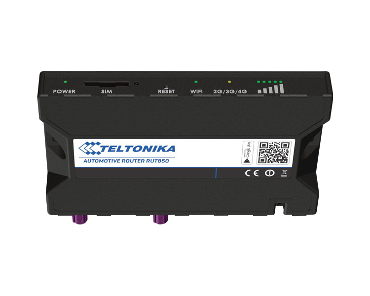 Teltonika 3/4G Machine-to-Machine vehicle router with WiFi 4G-RUT850