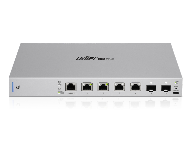 Ubiquiti UniFi XG 10G 6-Port Switch with 802.3bt (US-XG-6POE)