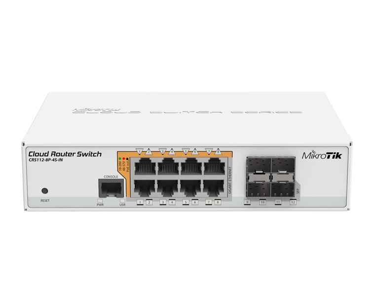 MikroTik Cloud Router Switch CRS112-8P-4S-IN