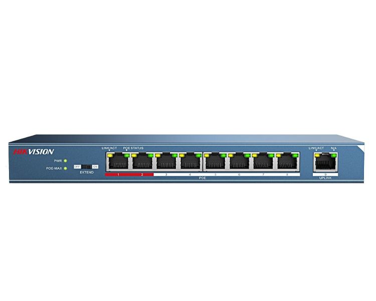 HikVision 9-Port Unmanaged PoE Switch (DS-3E0109P-E/M)