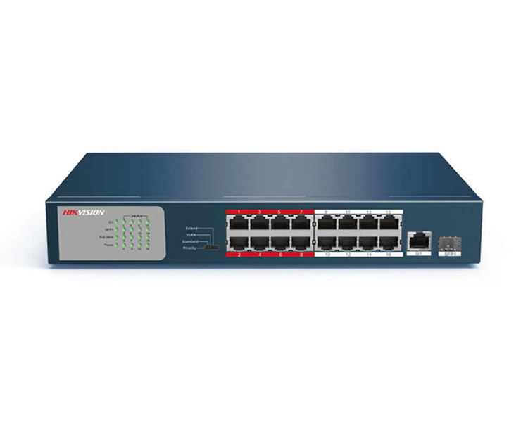 HikVision 16-Port Unmanaged PoE Switch (DS-3E0318P-E/M)