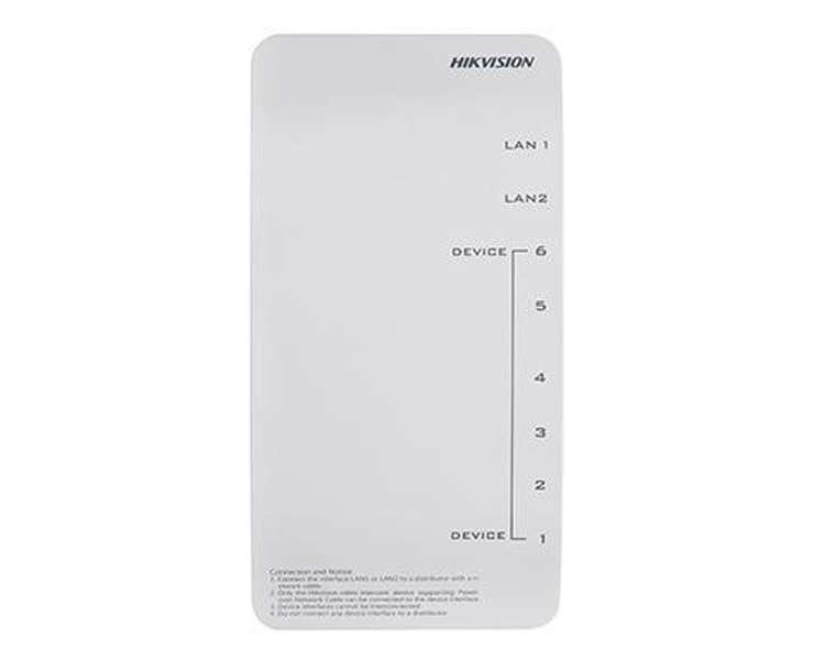 HikVision 6 Port Video/Audio Distributor with PSU (DS-KAD606-P)