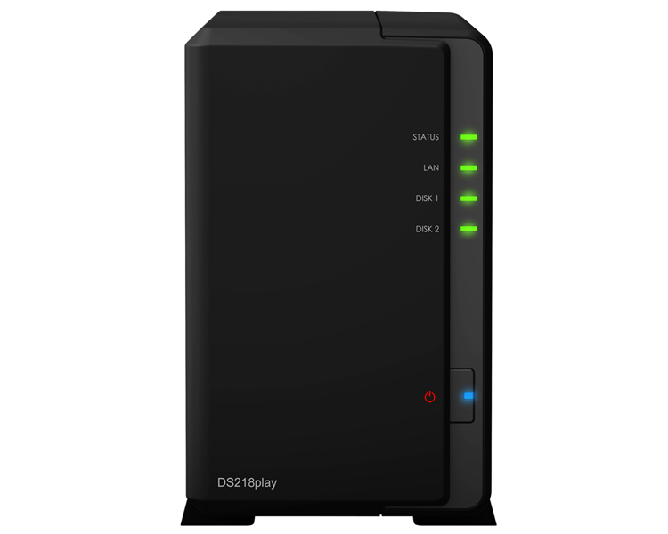 Synology DiskStation 2-Bay NAS, 64-bit 1.4 GHz Quad-Core Processor (DS218play)