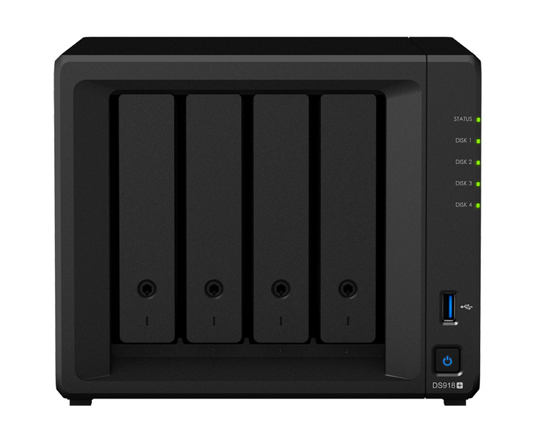 Synology DiskStation 4-Bay NAS, Quad-Core Processor, 4GB (DS918+)