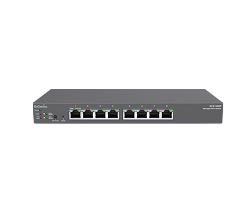 EnGenius Cloud 8 Port Gigabit PoE Switch