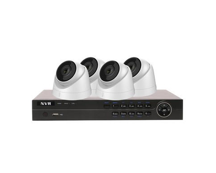 Hikvision HiWatch CCTV System - 4 Channel 4MP NVR with 4 x 4MP Cameras & 1TB HDD
