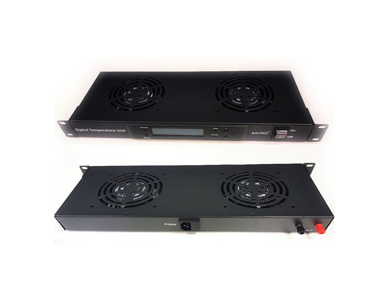 Allrack Thermostatic Digital 4 Way Rack Mount Fan Tray (FANRK4T)