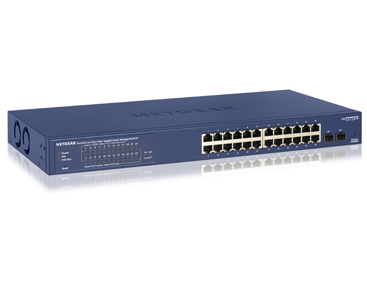 Netgear Prosafe GS724TP 24-Port 10/100/1000 Smart POE Switch