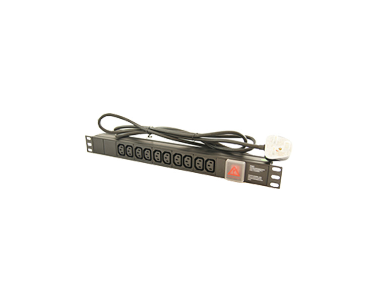 Allrack 8 Way IEC C13 Vertical PDU With UK Lead (PDUIEC8V)