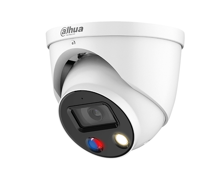 Dahua Technology 5MP Full-colour Active Deterrence Fixed-focal Turret WizSense Dome Camera (IPC-HDW3549HP-AS-PV)