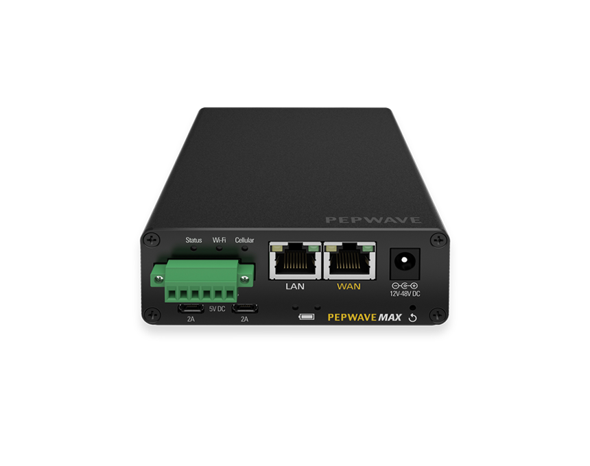 Peplink Max Transit 5G PrimeCare Router with CAT 20 Modem