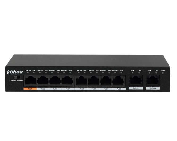 Dahua Technology 8-Port Fast Ethernet PoE Switch (PFS3010-8ET-96)