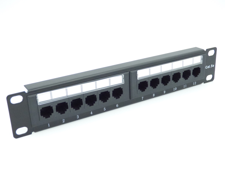 Allrack 12 Port CAT 5E 10″ Patch Panel for Soho Cabinet (PNL12AB)