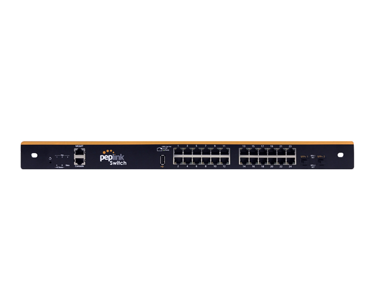 Peplink Software-Defined (SD) 24 PoE+ Ports Switch (PSW-24-550W)