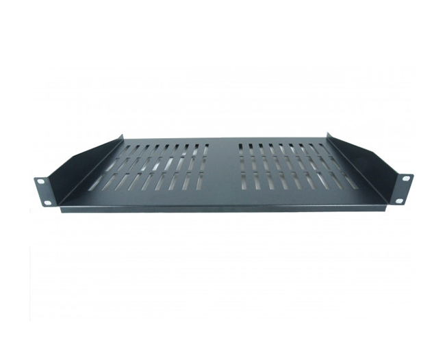 Allrack Black 1U 300 Deep Shelf (SHELF1U300BLK)