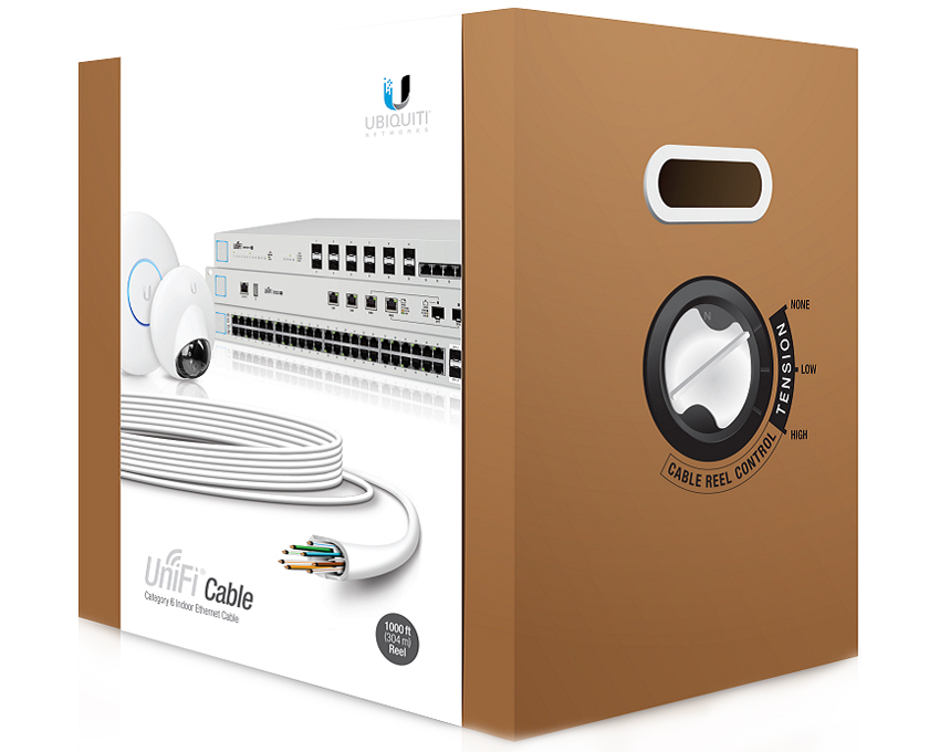 Ubiquiti UniFi Cat 6 Cable (UC-C6-CMR) - 1000ft