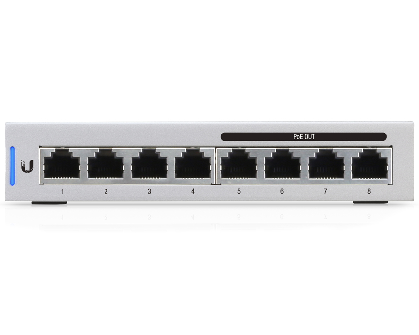 Ubiquiti UniFi Switch 8 Port - US-8-60W (PoE on ports 5-8 only)