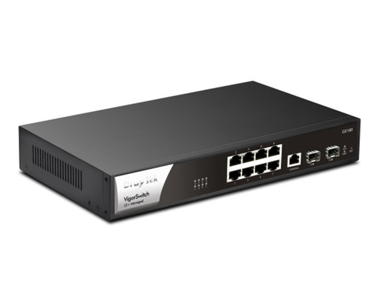 DrayTek VigorSwitch VSP2100-K 8 Port PoE Gigabit Switch