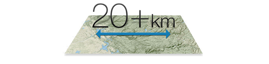 20km range