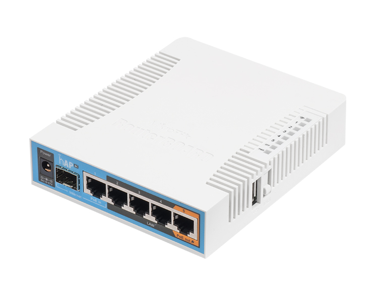 MikroTik hAP ac Dual Concurrent, Triple Chain Access Point - RB962UiGS-5HacT2HnT