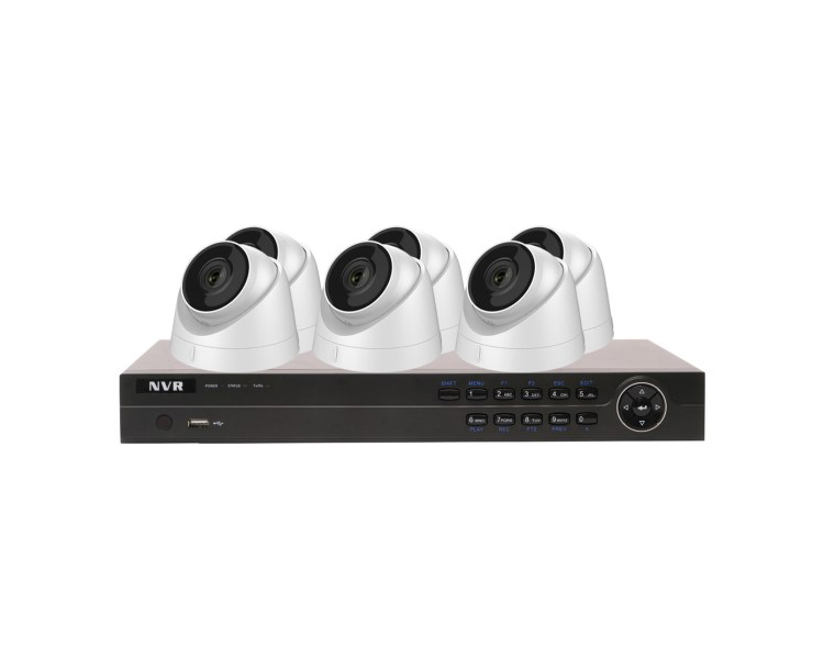 HiWatch by Hikvision CCTV System - 8 Channel 4MP NVR with 6 x 4MP Eyeball Cameras & 2TB HDD