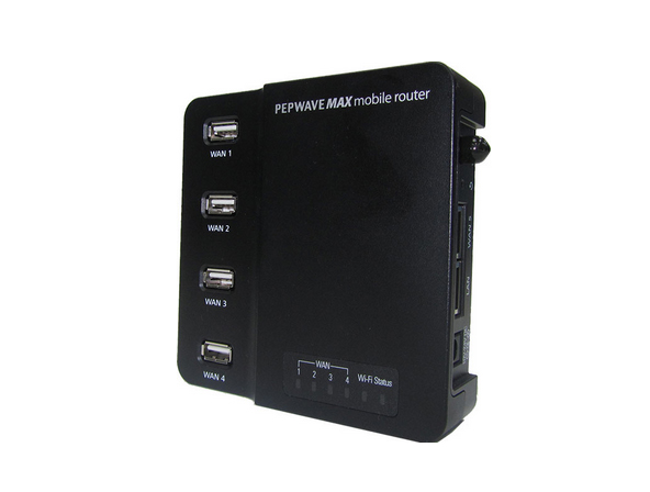 Pepwave MAX On-The-Go Quad-USB SpeedFusion 4G LTE / 3G Router