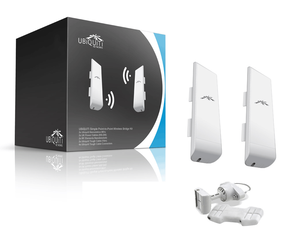 Ubiquiti Simple Point-to-Point Wireless Bridge Kit