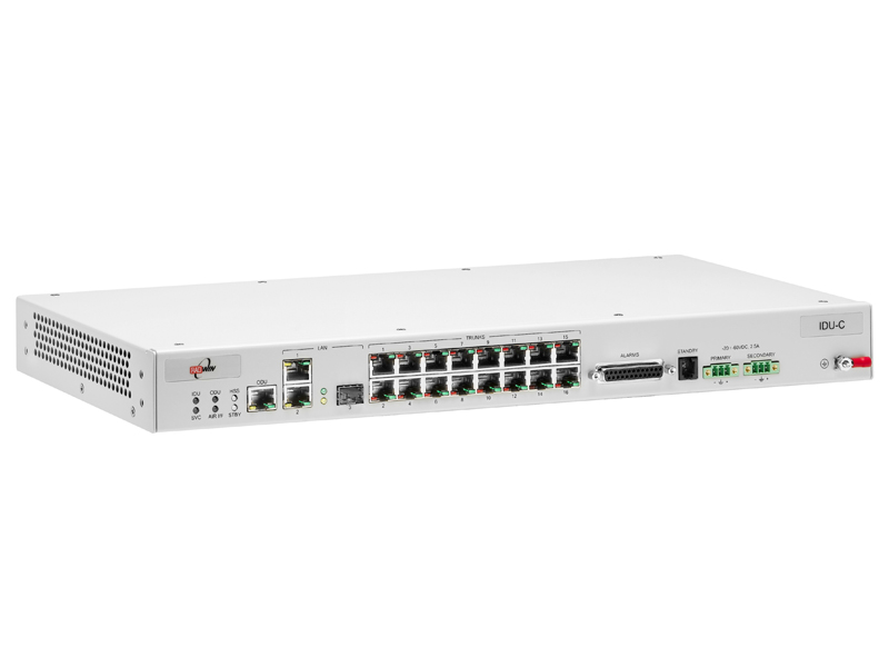 Radwin IDU-C with 8 TDM ports, 2 Ethernet interfaces and SFP port