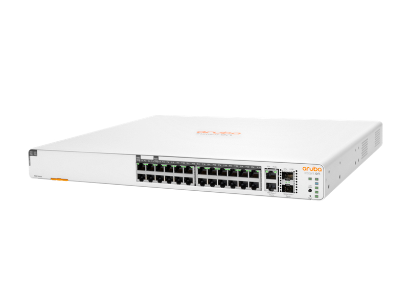 Aruba Instant On 1960 24G 20p Class4 4p Class6 PoE 2XGT 2SFP+ 370W Switch (JL807A)