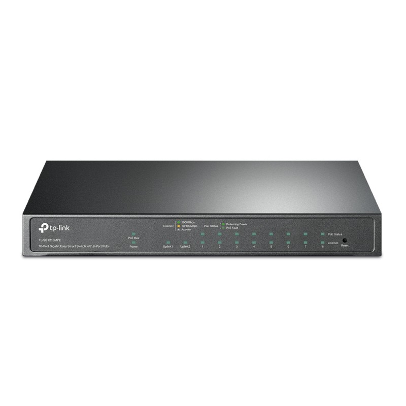 TP-Link 10-Port Gigabit Easy Smart Switch with 8-Port PoE+ (TL-SG1210MPE)