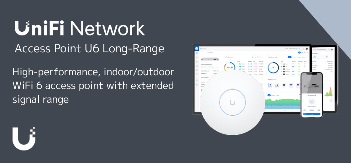 Ubiquiti UniFi WiFi 6 Long-Range Access Point (U6-LR)