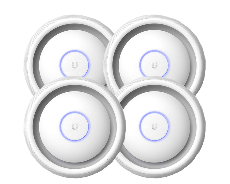 Ubiquiti UniFi UAP-AC-EDU-4 Indoor Access Point with Public Address System (4 Pack)