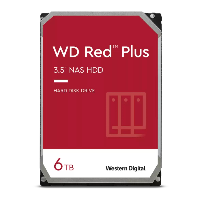 WD Red Plus WD60EFPX - hard drive - 6 TB - SATA 6Gb/s