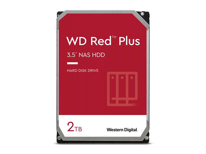 Western Digital WD Red Plus 2TB NAS 3.5" SATA HDD/Hard Drive (WD20EFZX)