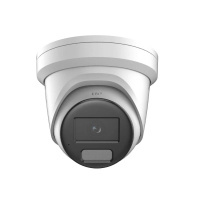 HikVision4 MP Smart Hybrid Light with ColorVu Fixed Turret Network Camera White (DS-2CD2347G2H-LIU)
