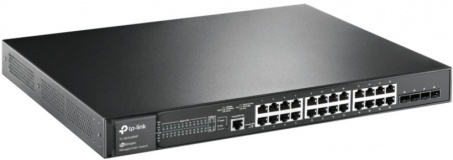 TP-Link JetStream 28-Port Gigabit L2 Managed Switch with 24-Port PoE+ (TL-SG3428MP)