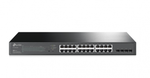 TP-Link JetStream 28-Port Gigabit Smart PoE Switch with 24-Port PoE+ (TL-SG2428P)